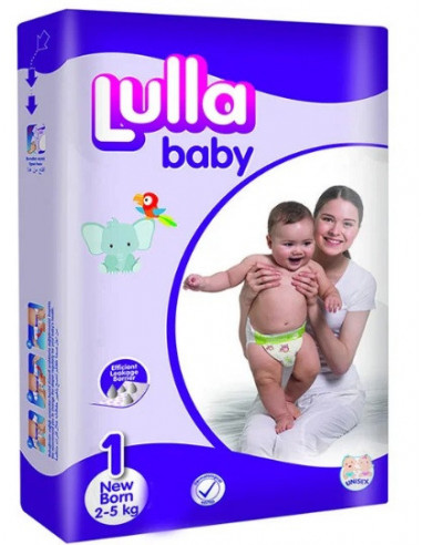 Памперсы  Lulla BABY NEWBORN 1 (2-5 кг) 44 шт